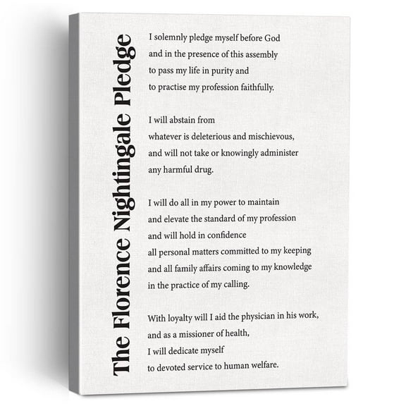 Motivational Quote Canvas Painting Framed Wall Art Decor for Home Office, Medical Frontliner Canvas Poster Literature Print Decorative Gift