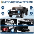 thumbnail image 3 of 24V 2 Seater Kids Ride On Electric Car Shelby GT350 with Remote Control, Safety Belt, LED Lights, 3 Speeds, Black, 3 of 8