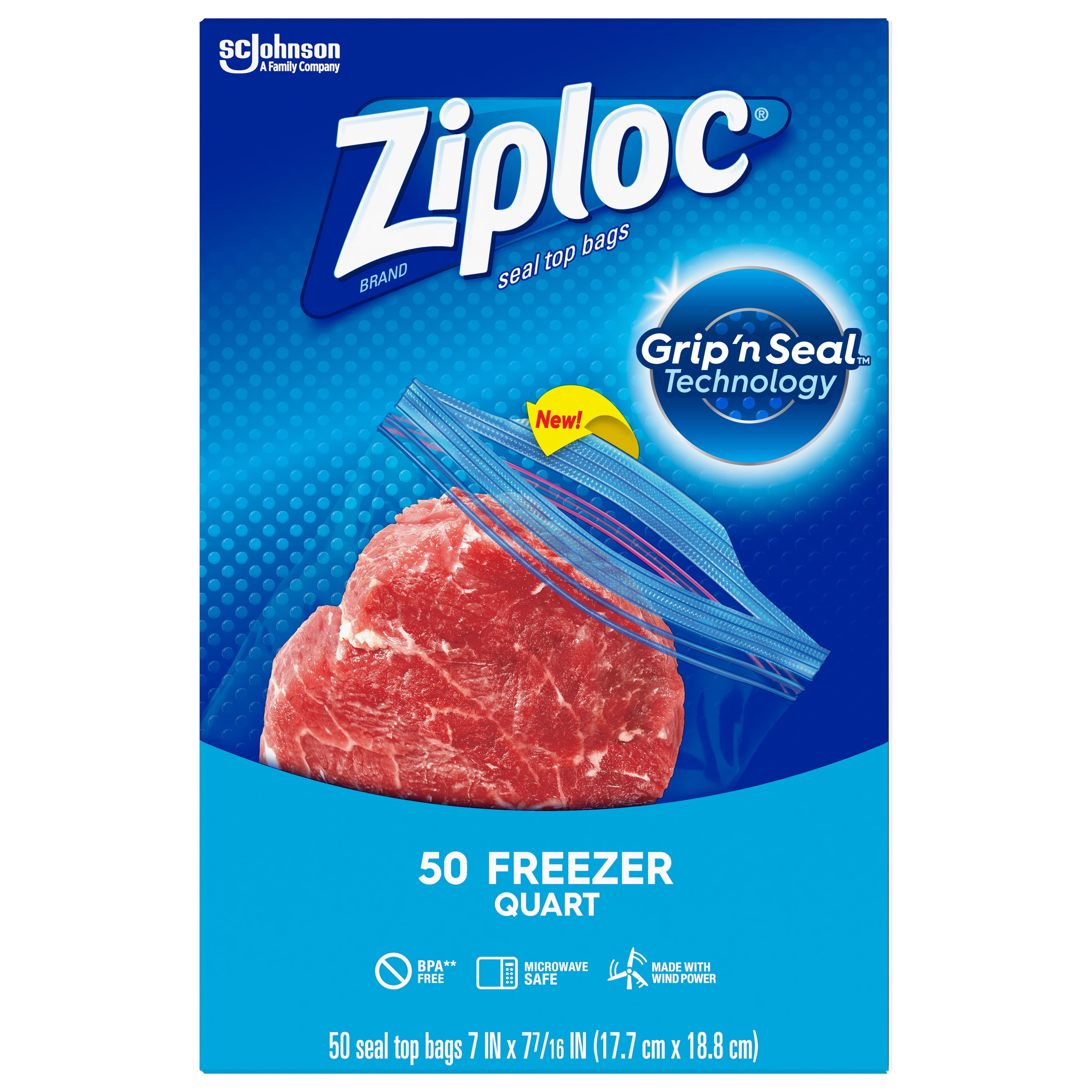 Ziploc® Brand Freezer Bags with Grip 'n Seal Technology, Gallon, 80 Count |  Meijer