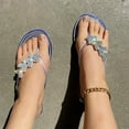 thumbnail image 6 of Wavsuf Flat Sandals for Women Transparent Casual Summer Clear Thong Sandals Size 7.5, 6 of 6