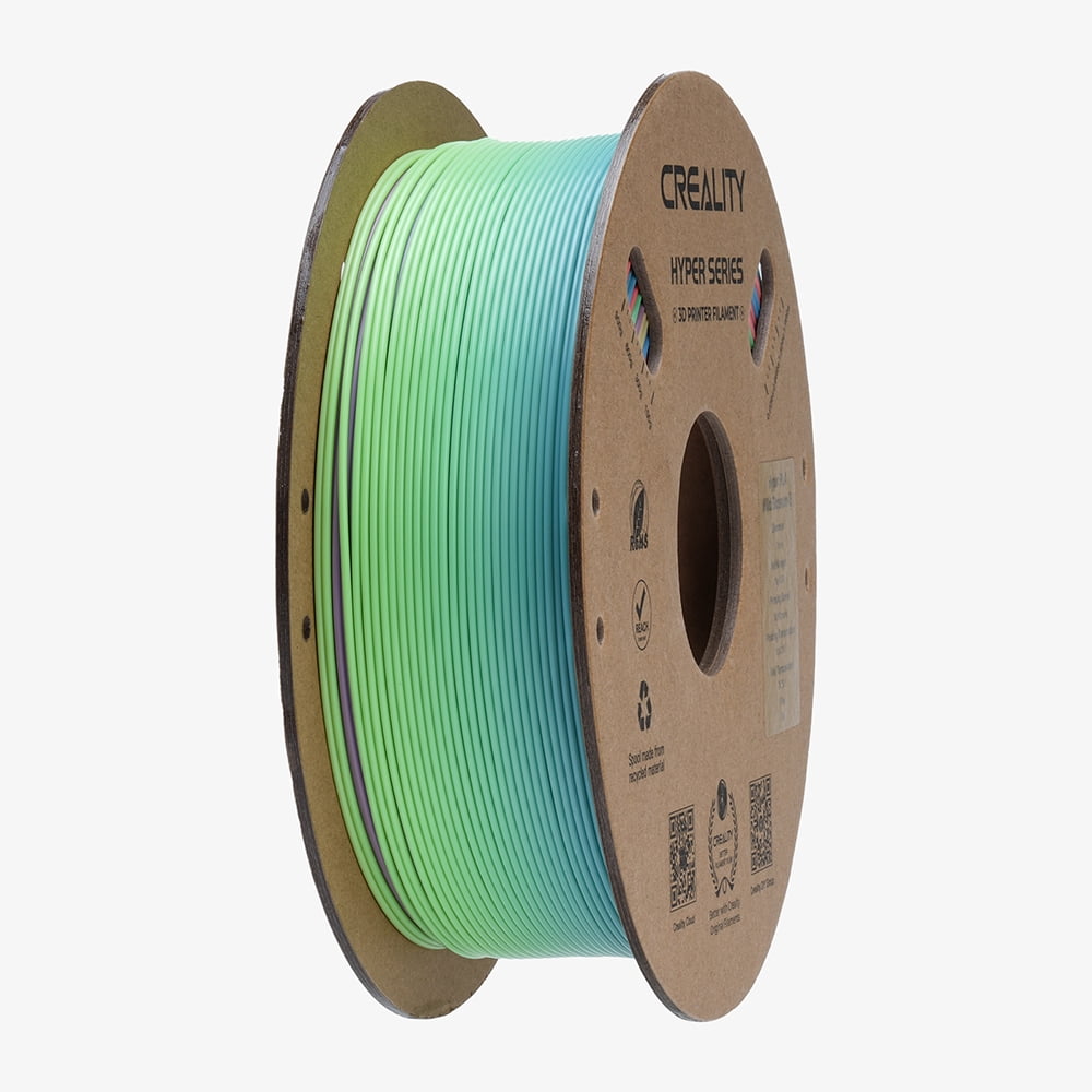 Creality Hyper Rainbow PLA 3D Printing Filament Smooth Vibrant Gradients 300mm/s Printing Speed 2.2lb-Wild Blossom(Short)