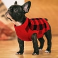 thumbnail image 4 of PUMYPOREITY Dog Sweater Vest Turtleneck Dogs Knitted Sweatshirt, Cold Weather Puppies Grid Pullover Pajamas, Autumn Winter Warm Pet Clothes Christmas Costumes for Small Medium Dogs Cats, 4 of 7