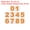 Orange, variant on Uxcell Reflective Number Stickers, Vinyl Mailbox Number Decals Self-Adhesive Black 3"