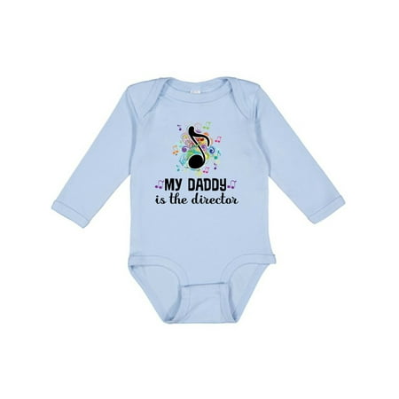 

Inktastic Music Director Daddy School Band Gift Baby Boy or Baby Girl Long Sleeve Bodysuit