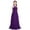 Deep Purple, variant on Aiihoo Kids Girls Halter Neck Chiffon Lace Long Dresses Wedding Evening Party Dance Prom Maxi Gown Dress Burgundy 12