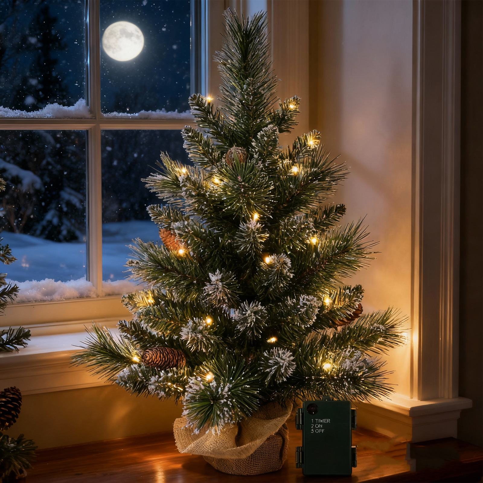 Bringstar 2 Ft Pre-Lit Mini Christmas Tree photo 6