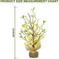 thumbnail image 2 of Easter Decorations, 18 Inch Pre-Lit Easter Egg Tree Tabletop Decor with Delicate Ornaments, for Home Party Wedding Holiday Spring Summer Decoration, Yellow/Pink., 2 of 12