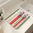 thumbnail image 7 of Ryvnso Aztec Christmas Bows Dish Drying Mat for Kitchen Countertop 16x18 Small Dish Pad Drainer Rack Dish Sink Mats, 7 of 7