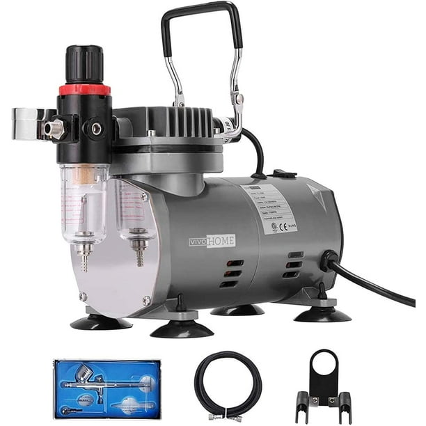 VIVOHOME 110120V Professional Airbrushing Paint System with 1/5 HP Air