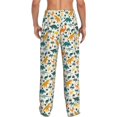 thumbnail image 2 of Bixox Men's Dinosaurs and Tropical Leaves Patterned Pajama Pants with Pockets Lounge Clothes for Home, 2 of 5