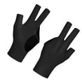 thumbnail image 2 of yotijar 3 Finger Billiards Glove Right Hand Billiard Accessories Three Fingers Glove Black, 2 of 8