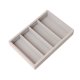 thumbnail image 3 of Bandeja organizadora de gafas de sol con 4 ranuras, portátil, apilable, caja de almacenamiento para gafas, vitrina para sala de estar, tienda y hogar. Gris, 3 of 8