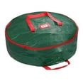 thumbnail image 1 of simhoa Wreath Storage Bag Christmas Ornament Multipurpose Storage Bag with Handle Green Green B, 1 of 8