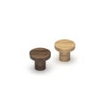 thumbnail image 2 of Manzoni MN4470-033-OKL Designer Wood Cabinet Hardware 1-1/4" Mushroom Cabinet Knob -, 2 of 2