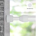 thumbnail image 2 of FFIY 2 Pack Tension Rods 28-43 inches, Adjustable Spring Tension Rod for Kitchen, Bathroom, Window,Wardrobe, Utensils Closet and Cabinet - Black, 2 of 7