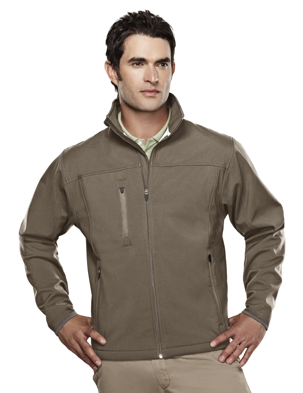 6400-Tall Tri-Mountain Men's Big And Tall Stretch Bonded Soft Shell Jacket 
