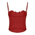 thumbnail image 5 of Timegard Womens Tank Tops Lace Camis Bras Corset Top Adjustable Strap Skinny Tops Solid Color Summer, 5 of 5