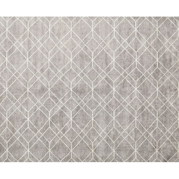 Ahgly Company Indoor Rectangle Contemporary Rosy Brown Pink Abstract Area Rugs, 4' x 6'