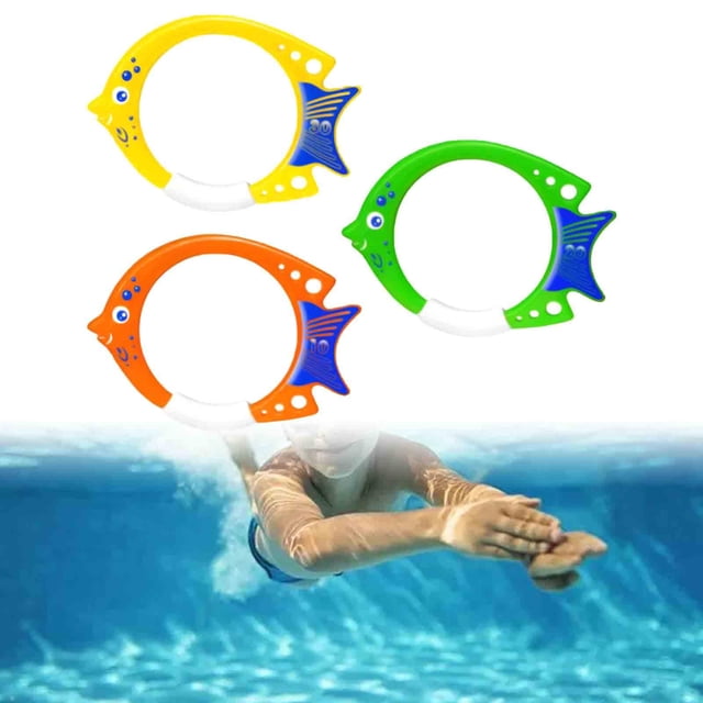 Juguetes de buceo para niños, anillos de buceo para piscina, juguetes de natación que se hunden, anillos coloridos para piscina, anillos subacuáticos