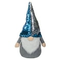 thumbnail image 5 of Northlight Gnome with Flip Sequin Hat Christmas Figure - 17" - Blue and Silver, 5 of 7