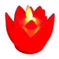 thumbnail image 2 of Milaget Buddhist Lotus LED Lamp, LED Tealight Candle Flickering Candle Buddhist Worship, red, 2 of 9