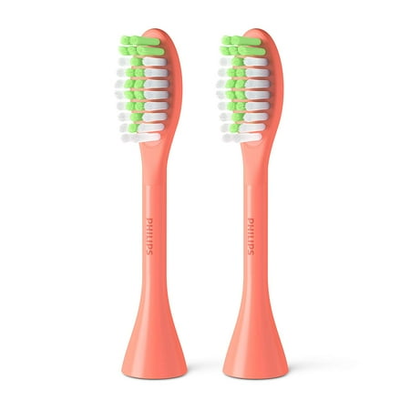 Philips One by Sonicare 2pk Brush Heads, Miami Coral, BH1022/01