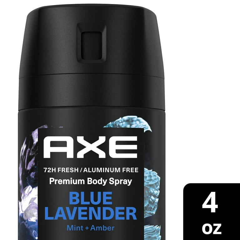 Axe Fine Fragrance Collection Men's Deodorant Spray, Blue Lavender  Aluminum-Free, 4 oz 
