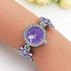 thumbnail image 4 of Women Watch Rhinestone Pointer Display Four-leaf Clover Ladies Bracelet Quartz Wristwatch Gifts For Daily Wear, 4 of 5