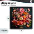 thumbnail image 4 of Stupell Industries Bohemian Harmonious Mixed Peonies Black Floating Frame Canvas Art, 18 x 18, by Lazar Studio, 4 of 8