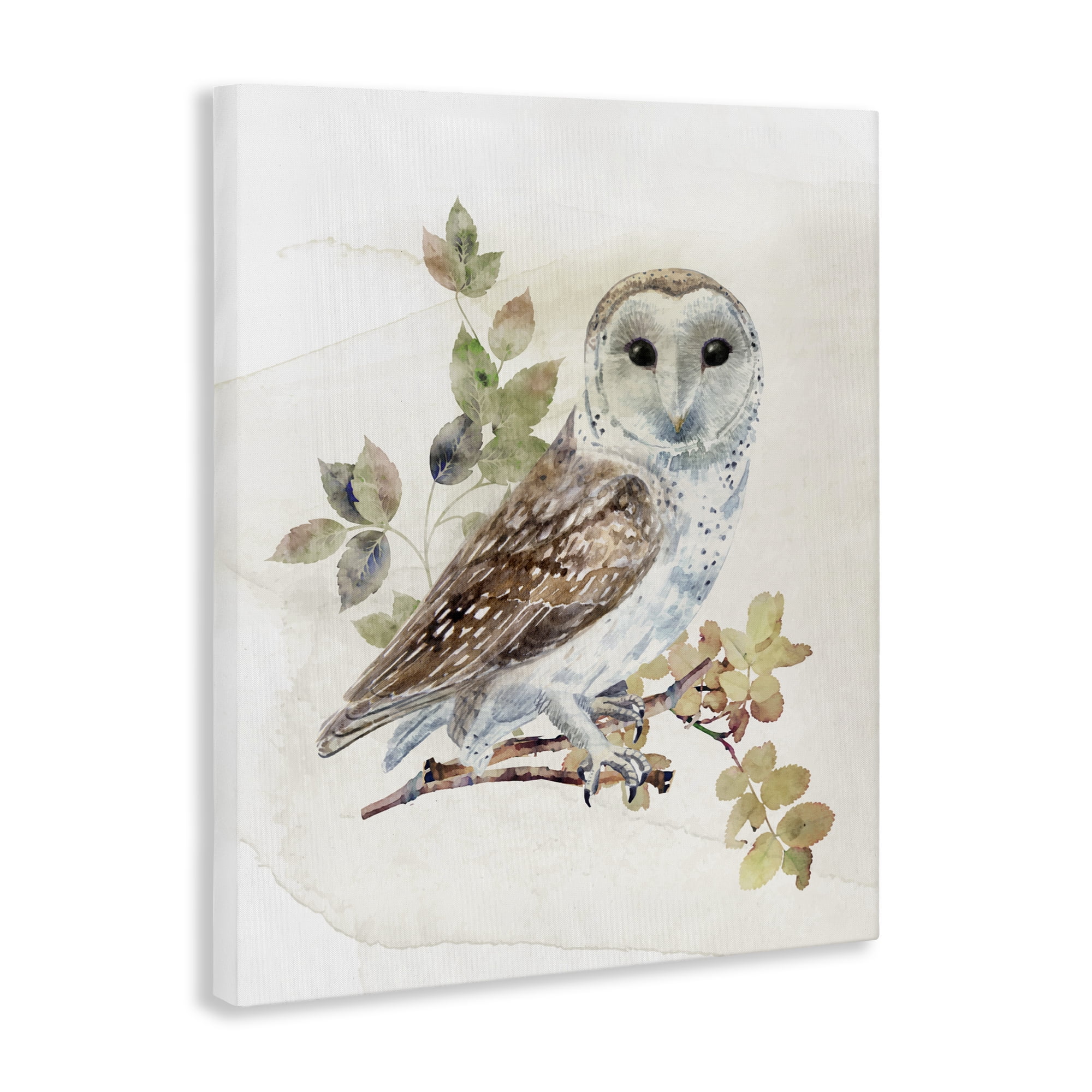 Stupell Industries Owl Among Autumn Leaves Canvas Wall Art, design by CAD Designs