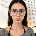 thumbnail image 1 of YWIYIUD 1PC Vintage SquareShaped Blue Light Glasses Suitable for Adults and Teens Lightweight and Fashionable Computer Gaming Eyeglasses for EyeStrain Reliefing, 1 of 7