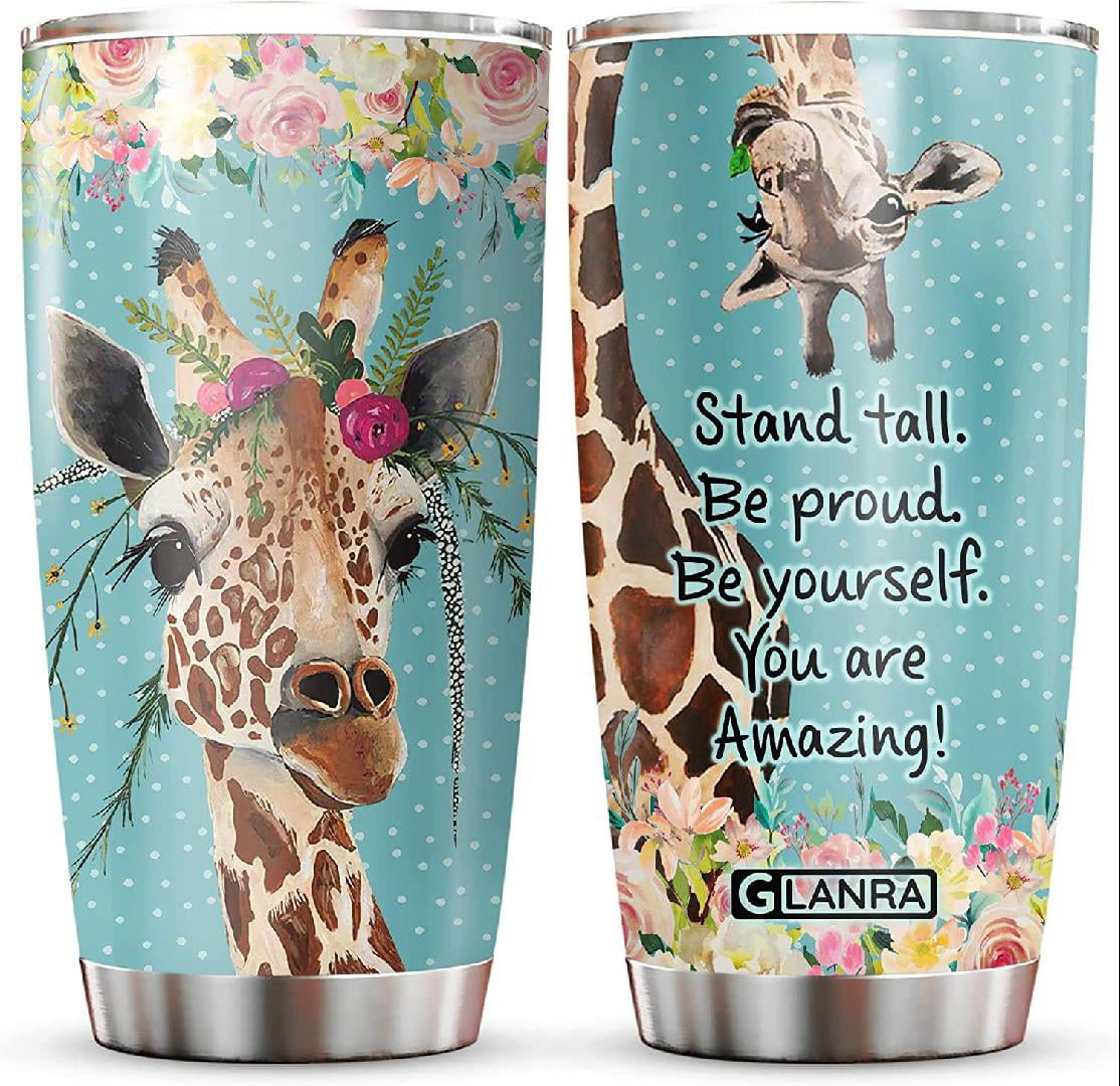 BECHUSKY Giraffe Gifts For Women - Tumbler Stainless 1 FBA