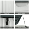 thumbnail image 5 of IVV 260 Gallon Outdoor Storage Box, Lockable HDPE Storage Containers with Lid, Deck Box Patio Furniture for Garden, Pool, Balcony, Yard (Gray+White), 5 of 10