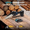 thumbnail image 2 of LOVFEN  Mini Chainsaw Cordless 6 inch with 1 Battery, Mini Power Chain Saw with Security Lock, Electric Chainsaw, Handheld Small Chainsaw for Tree Trimming Wood Cutting, Orange, 2 of 6