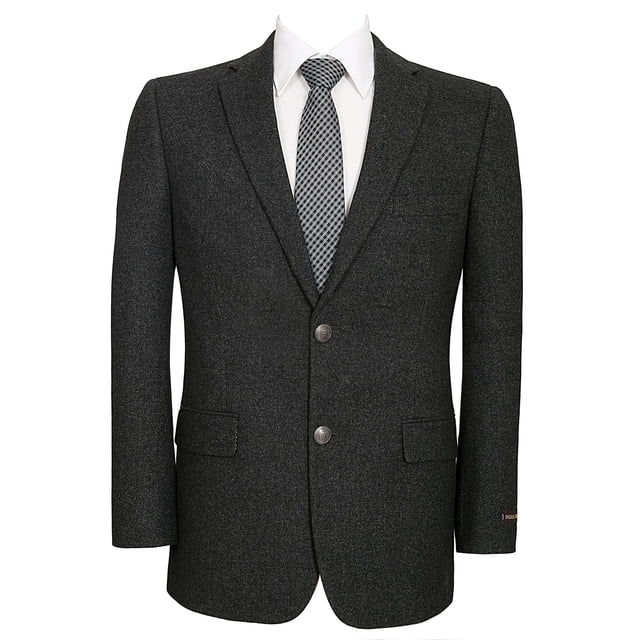 Chaqueta deportiva tipo blazer AMY ZHU para hombre, mezcla de lana, corte clásico