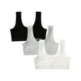thumbnail image 1 of INNERSY Girls Wireless Bras Comfortable Cotton Little Girls Training Bras 3 Pack(X-Large,Solid Black/Grey/White), 1 of 7
