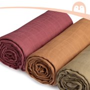 Momcozy Muslin Swaddle Blankets-Brown