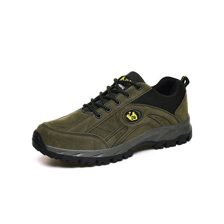

Lacyhop Womens Mens Hiking Shoes Sport Walking Shoe Breathable Sneakers Camping Comfortable Trainers Lightweight Comfort Green 7.5
