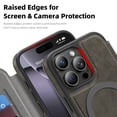 thumbnail image 3 of for iPhone 13 Pro Wallet Case, Compatible with MagSafe, Support Wireless Charging, Slim Fit Premium PU Leather Flip Folio Cover with Card Slots Case Wallet for iPhone 13 Pro - Gray, 3 of 8