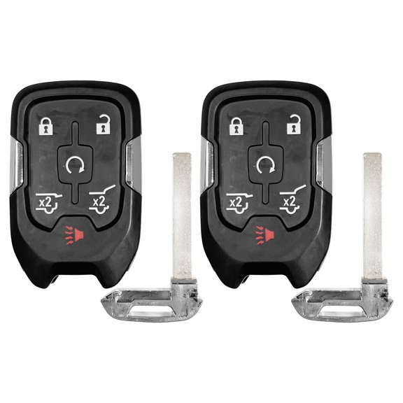 2pcs Replacement For 2015- 2020 Chevrolet Suburban Tahoe 6 Button Smart Key HYQ1EA 433Mhz