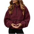 thumbnail image 3 of Tqcoqu Sherpa Jacket for Women, Fleece Zip Up Winter Fall Oversized Teddy Jackets, 2026 Fashion Clothing,Women's,Size S-XXL, 3 of 9