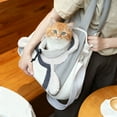 thumbnail image 3 of Cozy Cat Travel Sling Tote With Adjustable Strap And Breathable Mesh Opening For Hands-Free Outdoor Adventures, 3 of 6