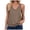 Brown-1, variant on Women's Sleeveless V Neck Tank Tops Summer Tops Trendy 2024 Causal Cute Loose Fit Workout Athletic Yoga Shirts