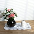 thumbnail image 3 of Holzlrgus 2-Pieces Handmade Cotton Crochet Doilies Rectangle Lace Table Crochet Placemats 10.6x16.9 Inch (White), 3 of 7