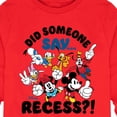 thumbnail image 3 of Mickey & Friends - Did Someone Say Recess - Youth Long Sleeve Graphic T-Shirt, 3 of 5