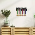 thumbnail image 6 of Medal Holder Display Medal Hanger Rack Sports Frame Hanging Awards Small Wall Mount Medal Hangers Organizer for Race Running Swimming Gymnastics Football Medals 11.4 x 3.6Inch-I Love Medals, 6 of 7