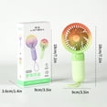 thumbnail image 3 of LSLJS Portable Handheld Fan, Powerful Mini Personal Fan USB Rechargeable Battery Operated Hand Held Fan with Hook, 4 Speeds Strong Airflow Quiet Cooling Fan for Home Office Bedroom Car, 3 of 8