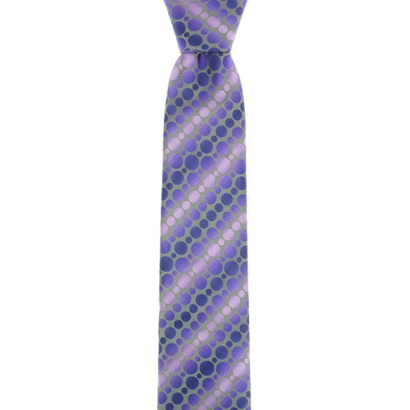 John Ashford Men's Purple Dotted Tie