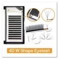 thumbnail image 1 of JB Jeyelabeau 3D 4D 5D W Pestañas postizas Curl natural Extensión de pestañas Ventiladores de volumen prefabricados Pestañas Pestañas postizas 6D W cilia Dengxun unisex, 1 of 2