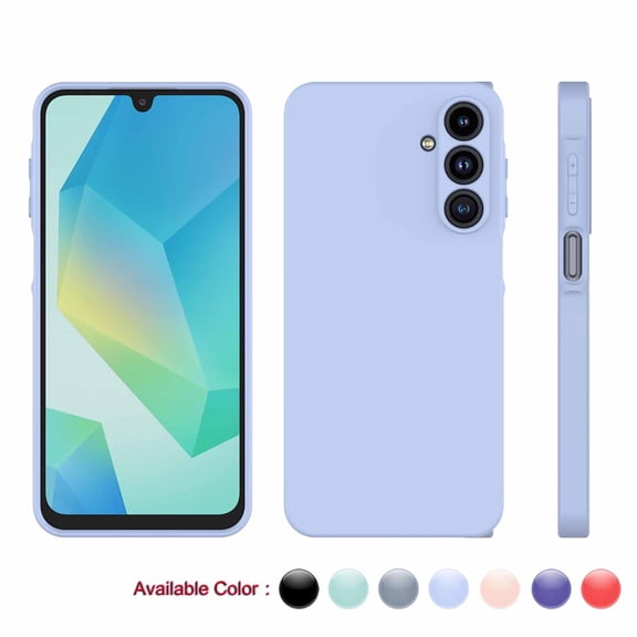 SA Galaxy A16 5G Case 2024 | Ultra Slim Shockproof Silicone Cover w/Microfiber, Raised Edges & Anti-Scratch | Cute Protective for Samsung A16 5G 6.7" AT&T/T-Mobile-Purple